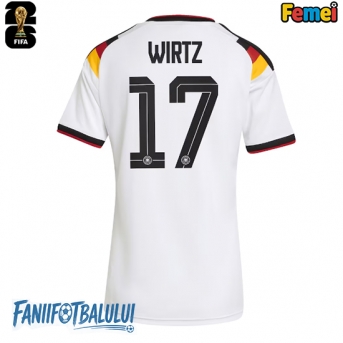 Germania Florian Wirtz #17 Echipament de Fotbal Replică Mondial 2026 Femei Acasa